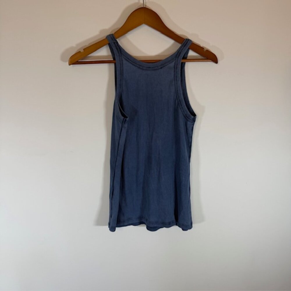 Baci Tank Top, Women's Size Large, Blue, Sleeveless - Picture 3 of 9